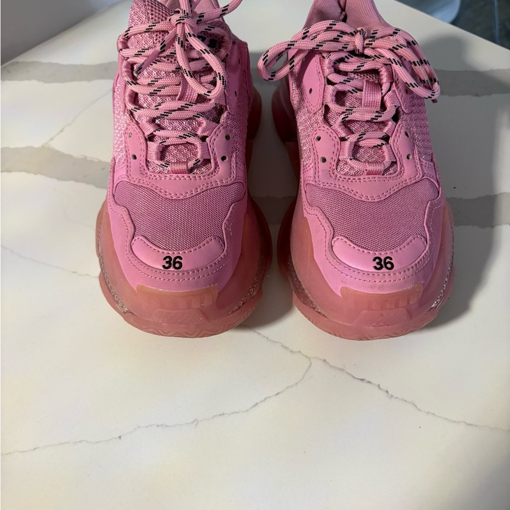 Balenciaga Pink Chunky Sneakers